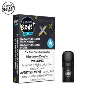 Flavour beast blazin banana blackberry ice pods