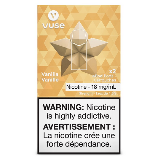 Vuse epod vanilla 18mg/mL ×2