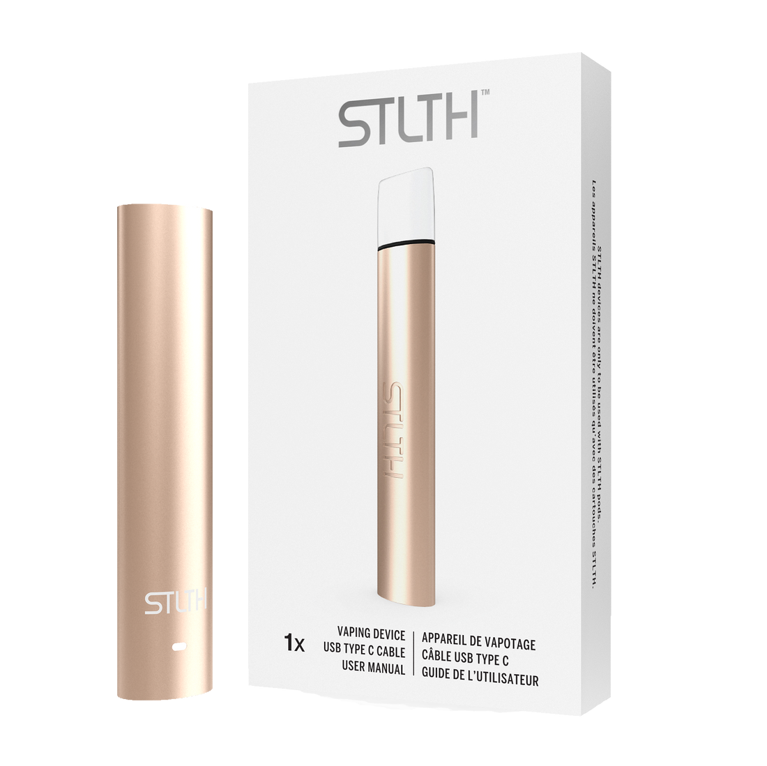 Stlth solo device rose gold metal