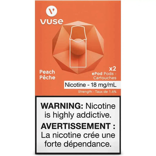 Vuse epod peach 18mg/mLx2