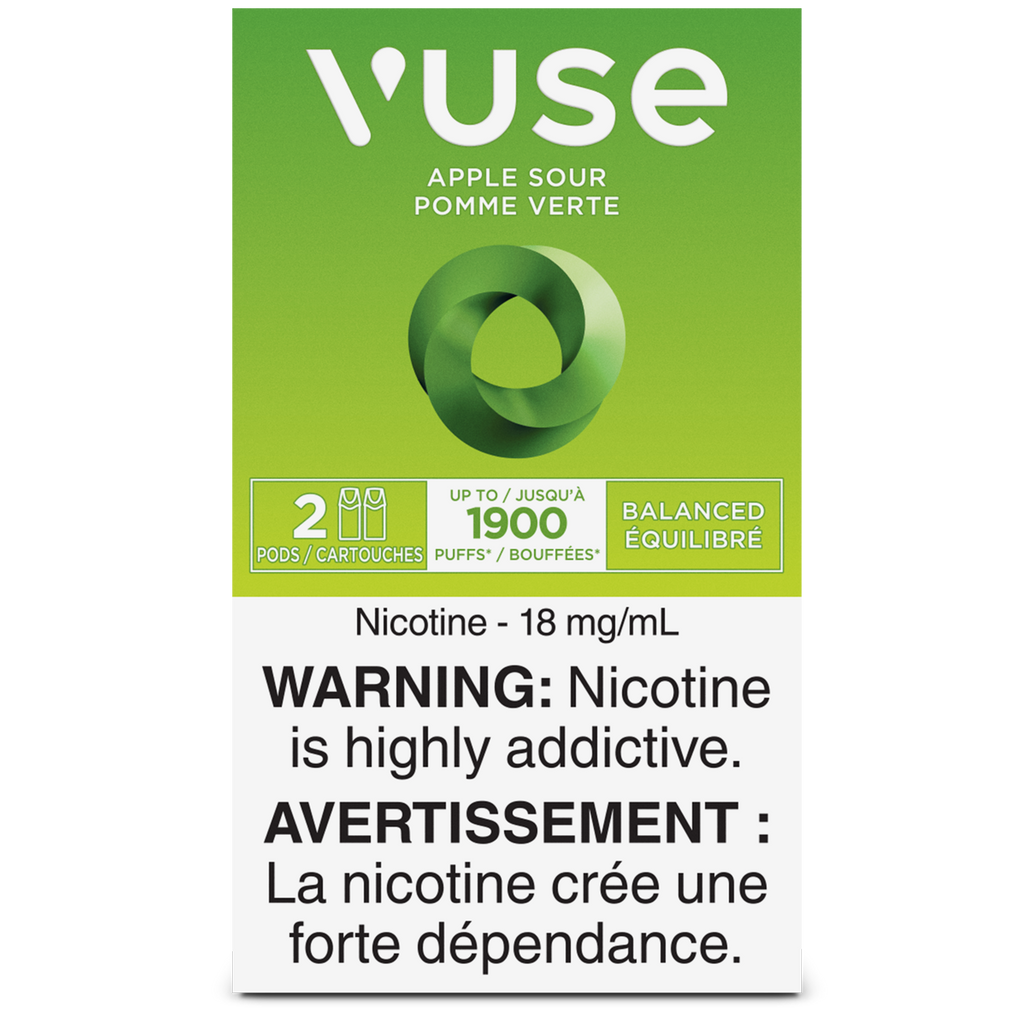 Vuse epod apple sour 18mg/ml x2