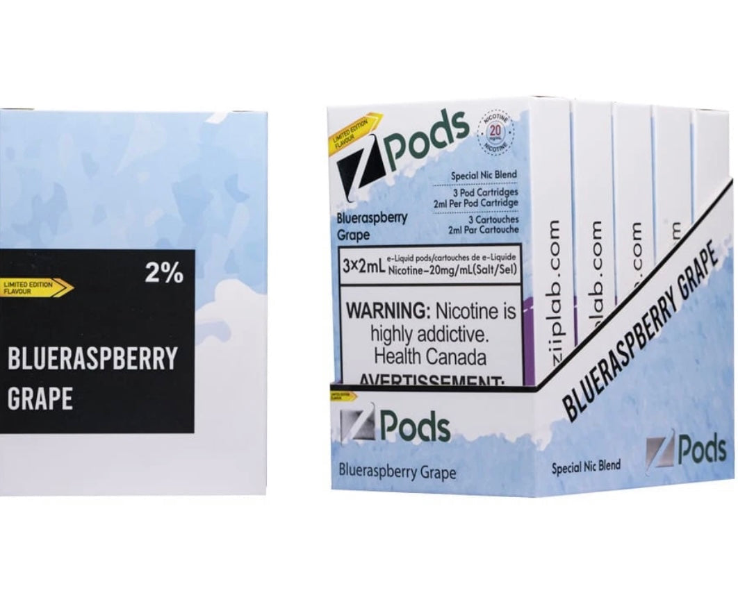 Zpods Blue Raspberry Grape 20mg