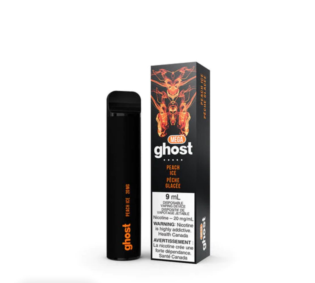 Ghost mega peach ice 20mg/mL disposable