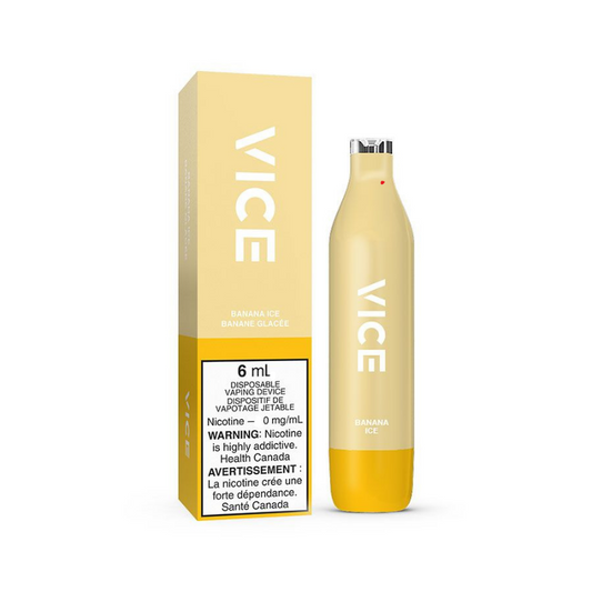 Vice 2500 banana ice 0mg/mL disposable