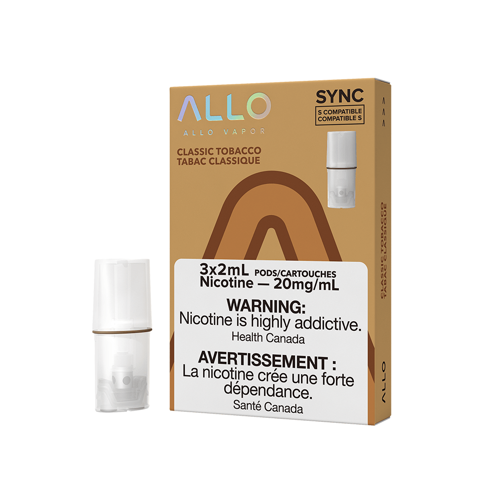 Allo sync classic tobacco 20mg/mL pods