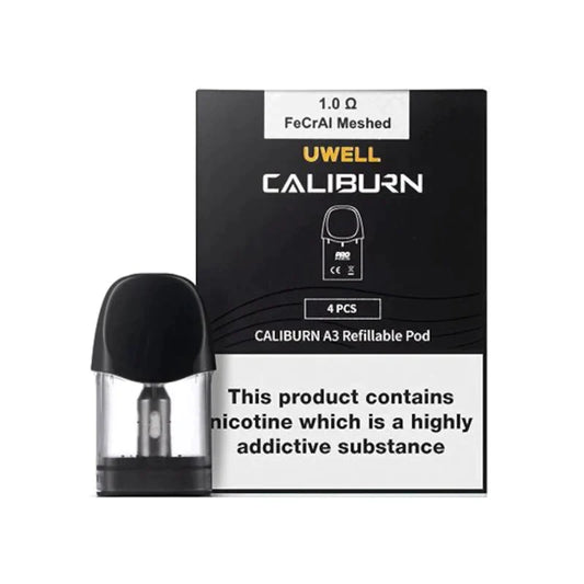 Caliburn A3 Replacement Pods 1.0Ω 4 Pack