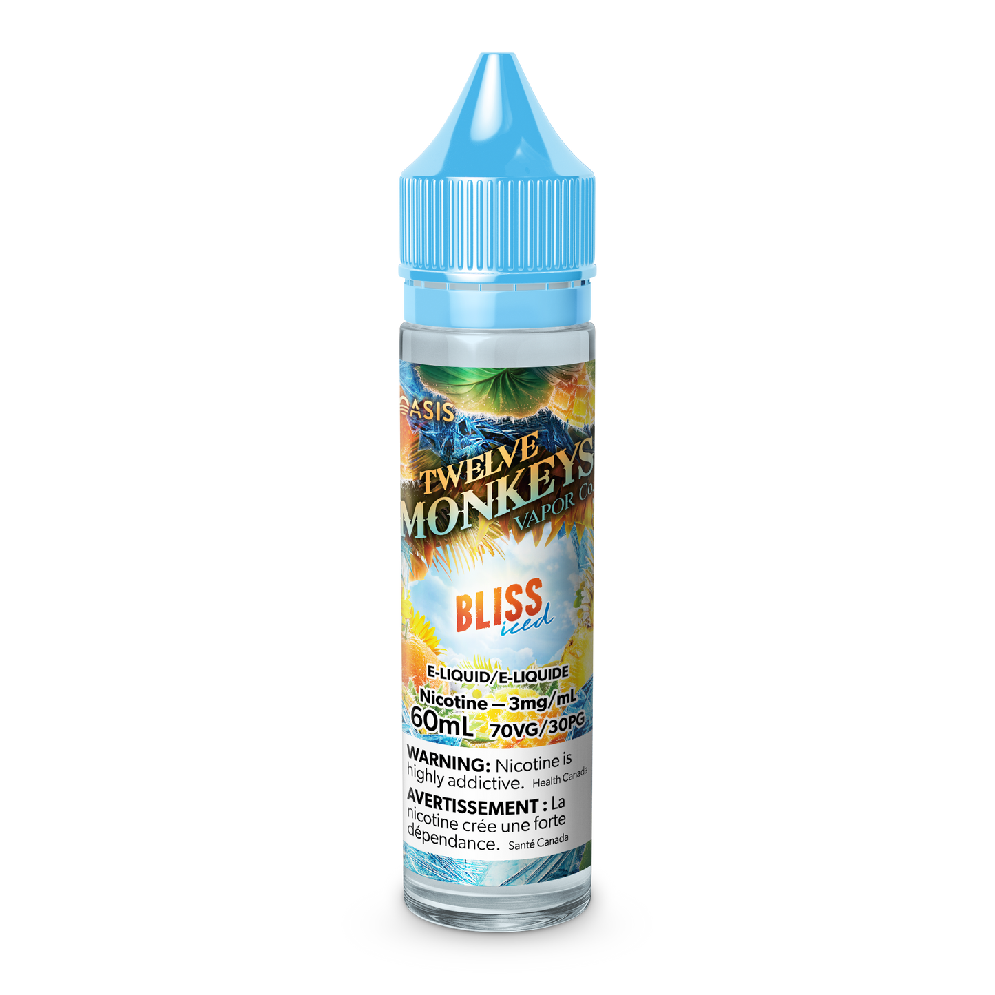 Twelve monkeys E-liquid ice age bliss  0mg - 60ml