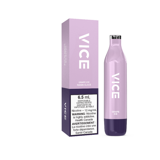 Vice 2500 grape ice 12mg/mL disposable