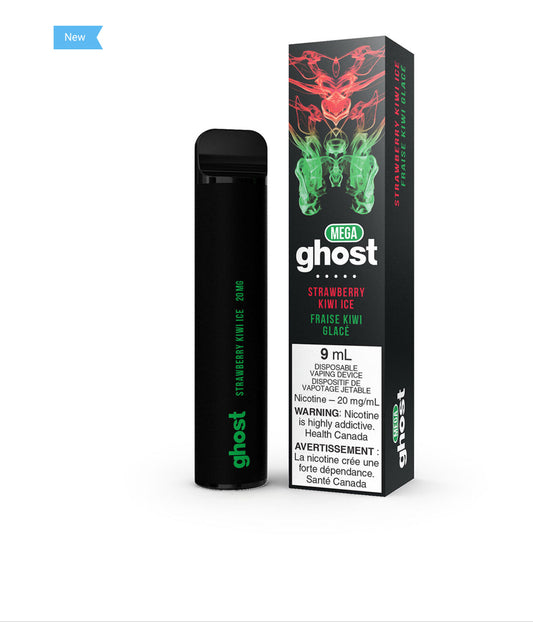 Ghost mega strawberry kiwi ice 20mg/mL disposable